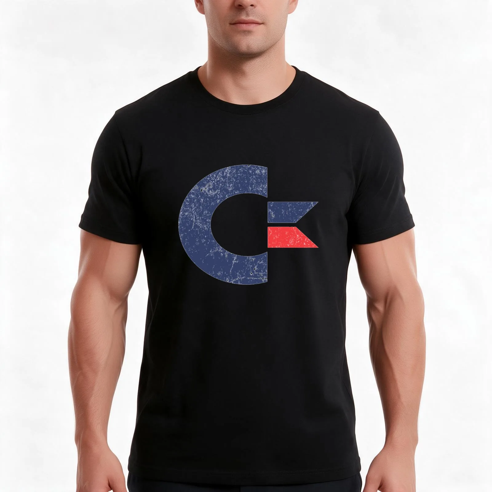 Commodore International T-Shirt, Summer Casual Cotton Tee, Oversized Streetwear Tops, Vintage Graphic Print, Unisex Men Women