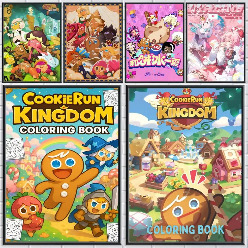 

Game C-Cookie R-Run K-Kingdom Painting Calligraphy Unframed Canvas Wall Art, High-Quality Poster for Home, Office Decoration
