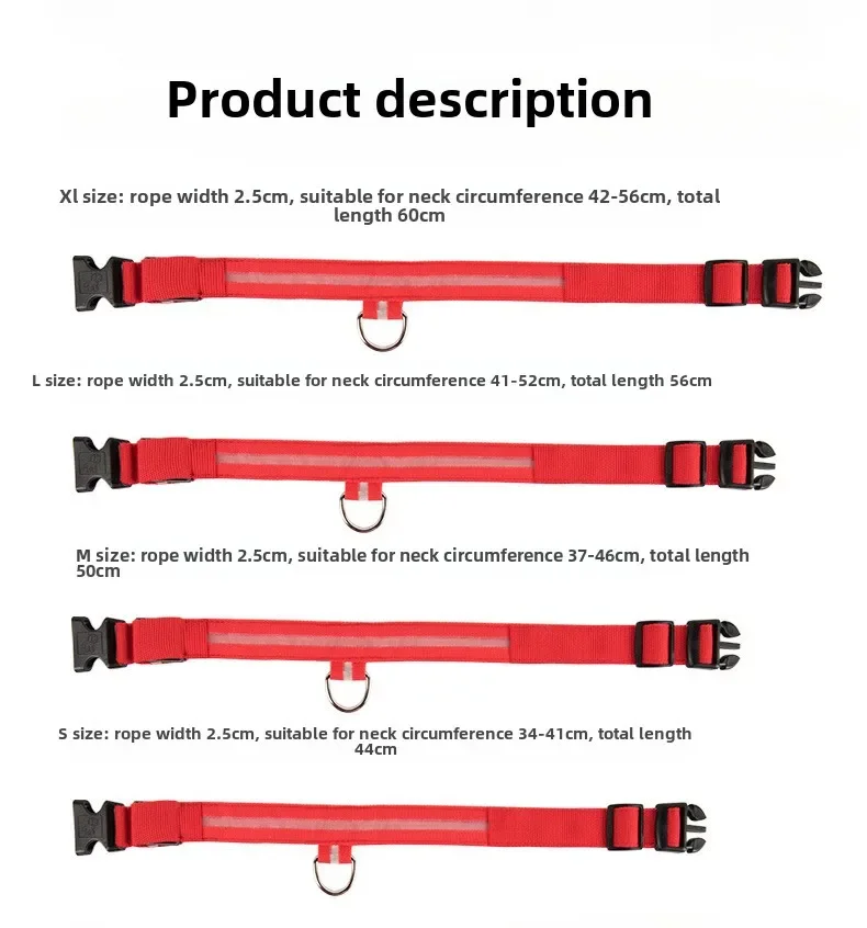 Светоотражающий светодиодный ошейник для ночной безопасности — прочный, с геометрическим рисунком, на батарейках, идеально подходит для мелких/средних пород