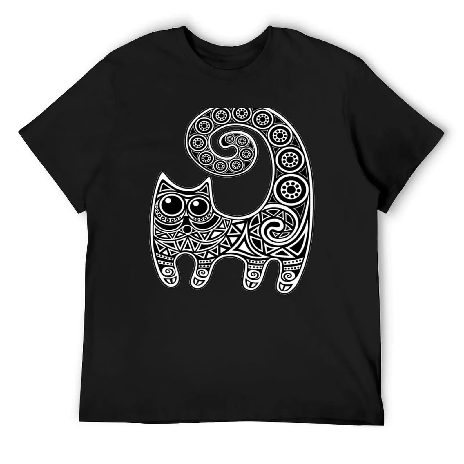

MYSTICAL CAT T-Shirt anime stuff blue archive men clothings