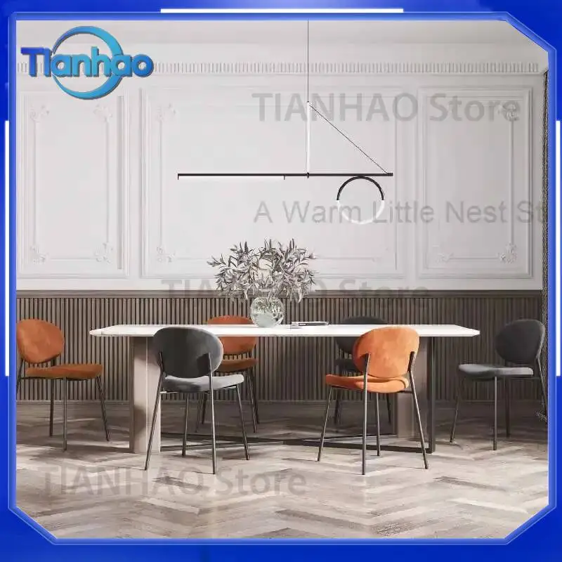 Designer Desk Dining Chairs for Stackable Metal Legs Waiting Cheap Living Room Chairs Feeding Relax Cadeira Indoor Furniture
