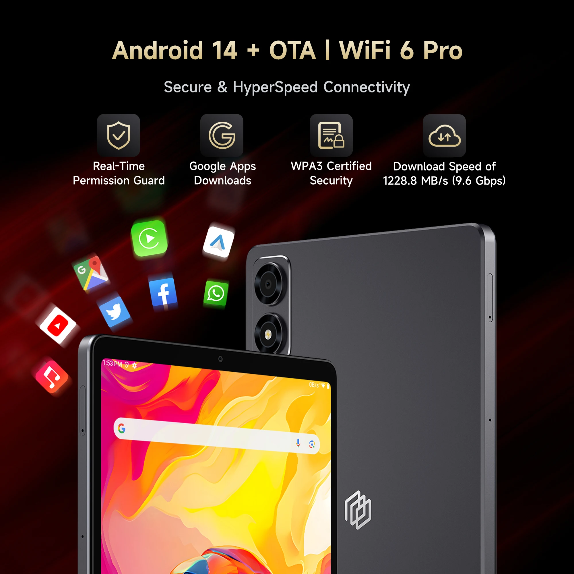 ALLDOCUBE iPlay 70 mini Ultra Tablet de 8.8 pulgadas con pantalla 2.5K a 144Hz, Snapdragon 7+Gen3, 20GB de RAM, 256GB de ROM, 7300mAh, Android 14 5