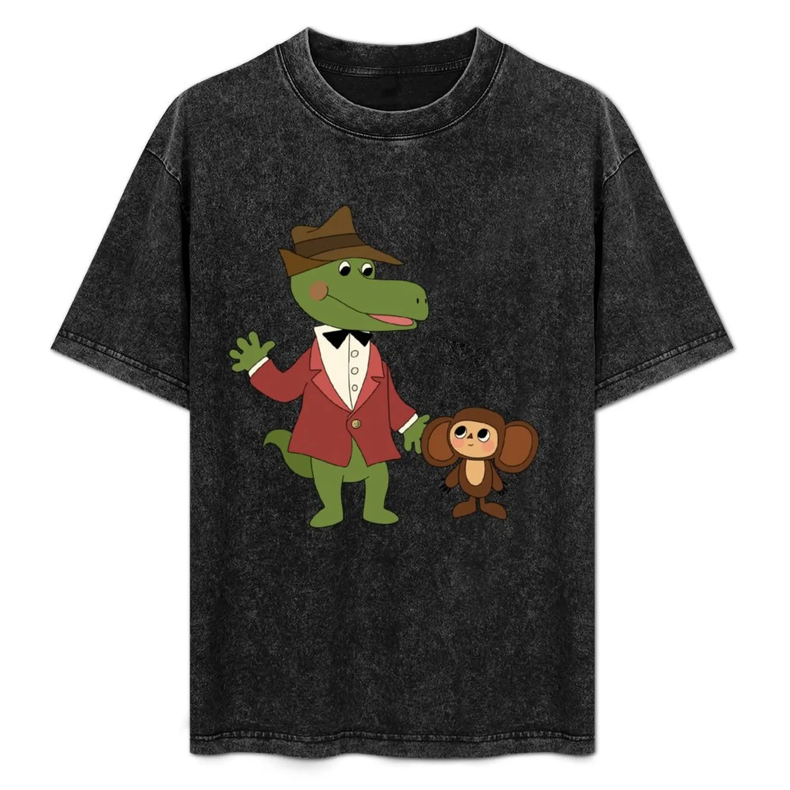 

Gena and Cheburashka T-Shirt Holiday Simple Tee Shirt