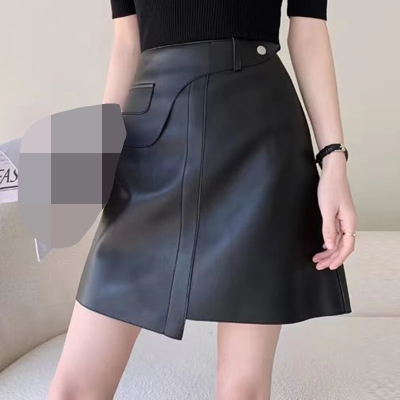 Autumn and Winter 2022 New Design Sense High Waist Slim A-line Hip Wrapped Skirt Women  skirts for women