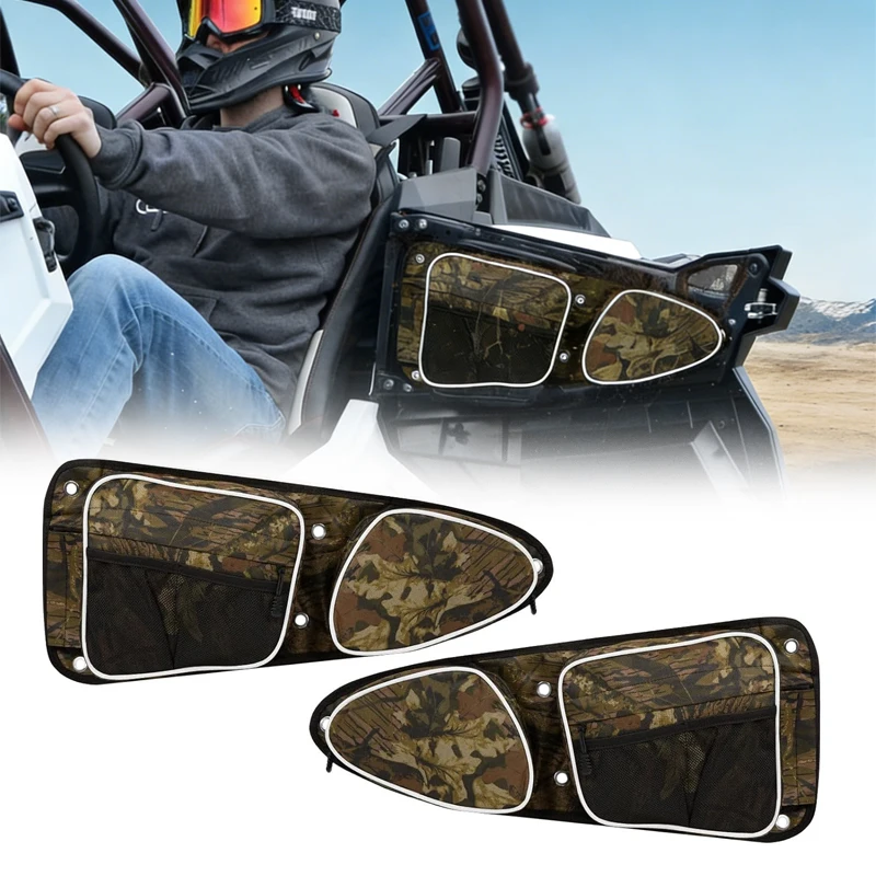 

A Pair Front Door Storage Bags Side Bag Provide Extra Storage For 2014-2021 Polaris RZR XP Turbo Turbo S 10 UTV Accessories
