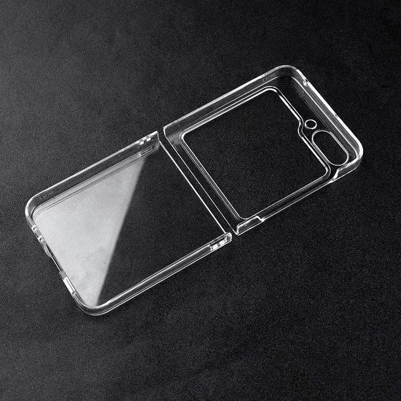 Anti-Falling Transparent Case for Samsung Galaxy Z Flip 7 6 5 4 flip6 flip7 Flip4 Flip5 Flip 3 2 1 Flip3 Flip2 Phone Cover