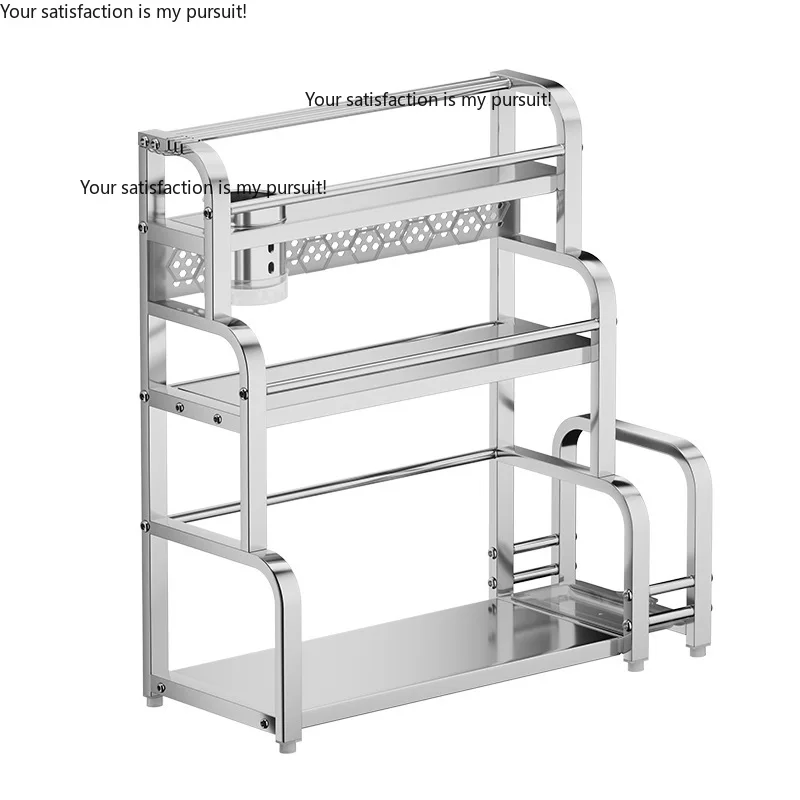 for Multilayer Kitchen Counter Spice Rack With Knife Chopstick Holder Home Storage Organizer
