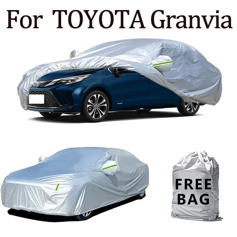 

For TOYOTA Granvia Car Cover Outdoor Protection Covers Snow Sunshade Waterproof Dustproof Exterior UV Car Accessories