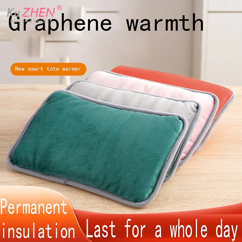1PCS Warm Handbag Graphene Heating Electric Hand Warmer Gloves Long Lasting Warmth Portable And Multifunctional USB Connect
