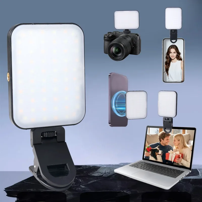 

UEGOGO Mobile Phone Fill Light Rechargeable Adjustable Brightness LED Lamp Clip on For Mobile Phone Make Up Computer Fill Light