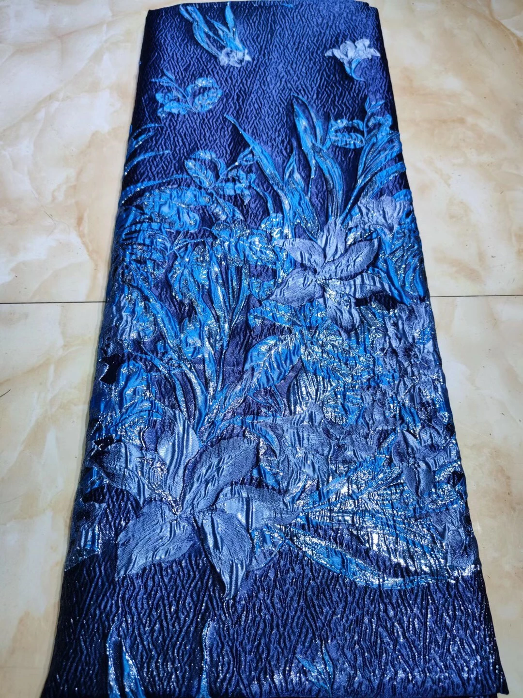 2020 Hot Selling Pink African Brocade Lace Fabric Jacquard Weave French Tulle Lace Fabric For Fashion Big Occasion PJK20122A