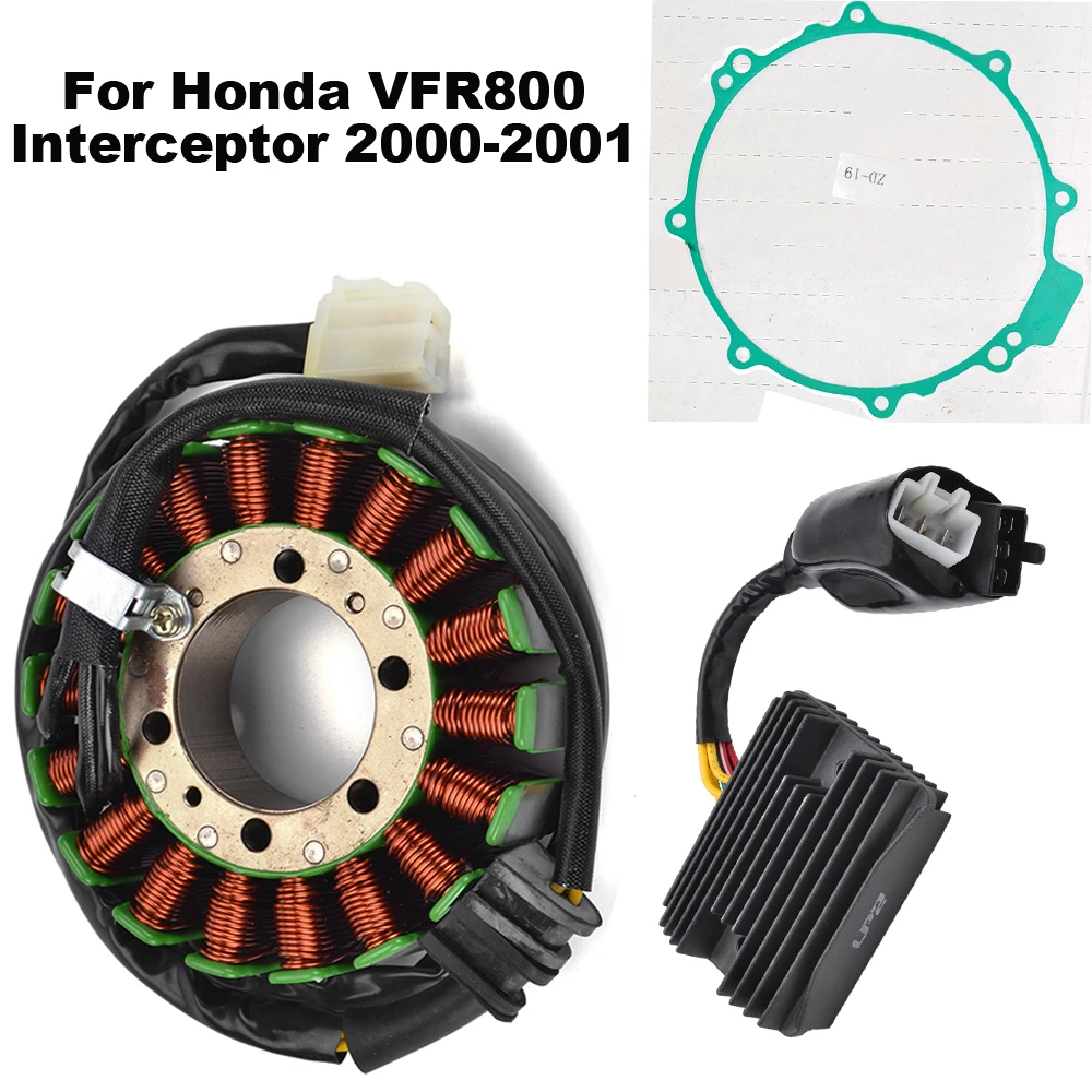Motorcycle Stator Coil Rectifier Gasket Set For Honda VFR800 VFR 800 Interceptor 00-01 31120-MBG-003 31120-MBG-D01 31600-MBG-306