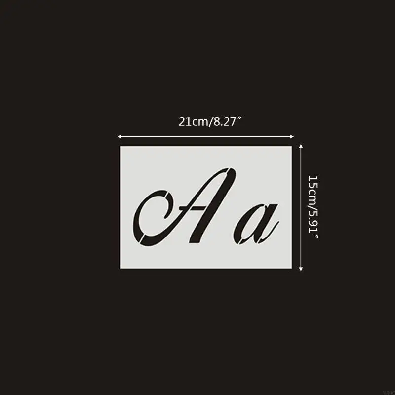 w89c 40pcs/ชุดตัวอักษรตัวอักษรลายฉลุผนังภาพวาด DIY วาดรูปแบบลายนูน