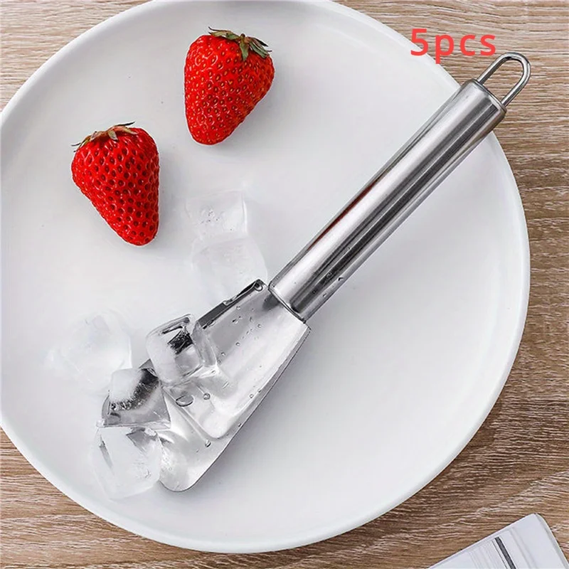 

5-Piece Stainless Steel Fruit Carving Set - Multifunctional Digging Spoons, Ice Cream Scoop & Ball Maker For Kitchen Diy Dishes