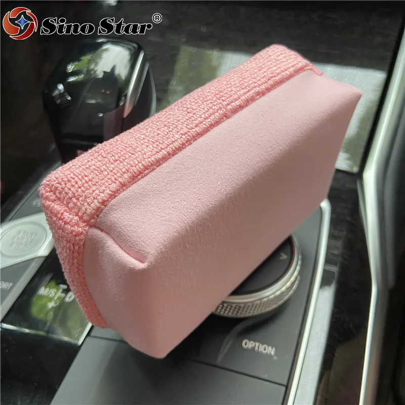 Water Proof Coating Automotive Coated Crystal Waxing Sponge Efficient Construction Coating Sea Glaze Wipe Block Car Detailing