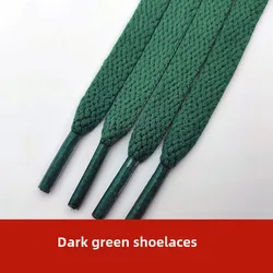 Dark Green Shoelaces for Men and Women FlatAJ1AF1Leisure Sports Travel Shoes Treadmill Board Canvas Shoes High-Low Top