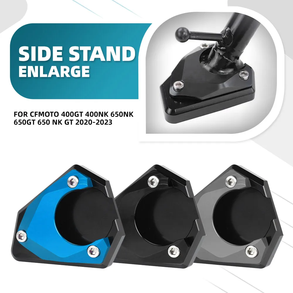 

For CFMOTO 400GT 400NK 650NK 650GT 650 NK GT 2020-2023 Motorcycle Accessories Side Stand Enlarge Plate Kickstand Support Plate