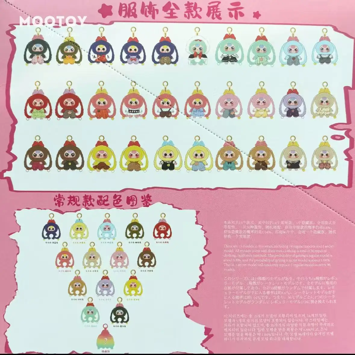 ของแท้ใหม่ ตุ๊กตากระต่ายน้อยมาการอง 3 ตัว รุ่น V2 กล่องสุ่ม ของเล่น ของตกแต่ง พวงกุญแจ ตุ๊กตาน่ารัก สินค้าอนิเมะ ของขวัญวันเกิด