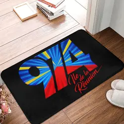 974 Reunion Island Logo Front Door Floor Entrance Mat Indoor Reunionese Proud Bath Kitchen Doormat Toilet Carpet Rug