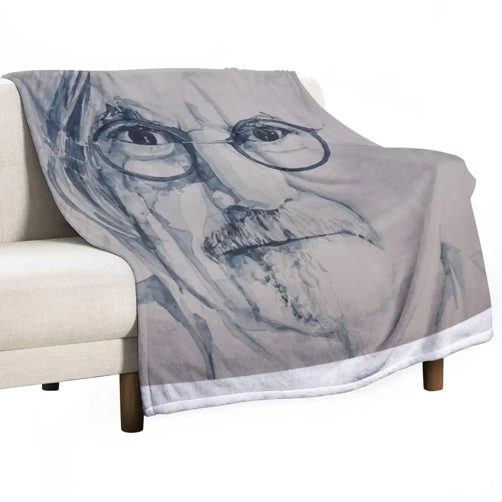 

Billy Connolly - Watercolour Throw Blanket Soft Plaid Retros Picnic Blankets