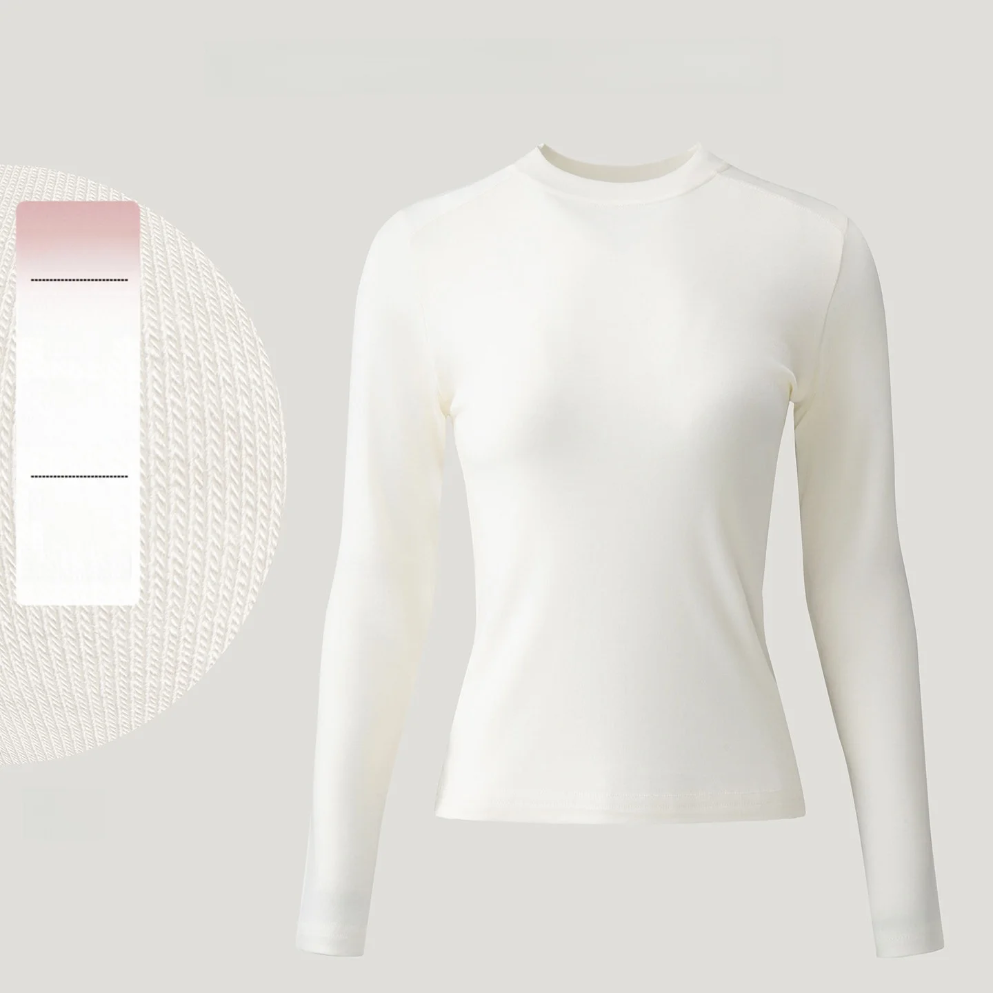 

Acetate Wool Long Sve Base irt f High Collar Women's Sle Casual Fit Soft Lenzing Fabric Regular Sve Polyester Blend