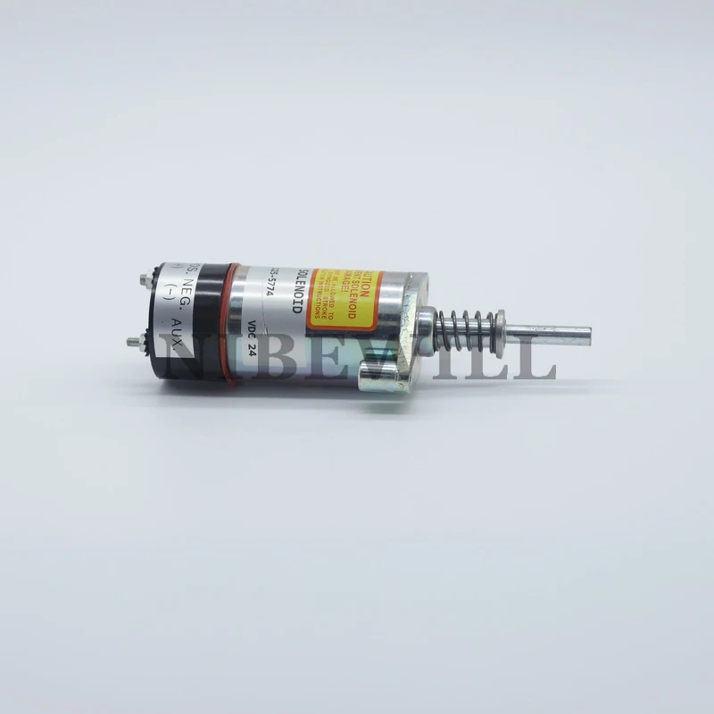 Excavator accessories for cat 3306B 3406B 3406C engine shut-off solenoid valve 24V 125-5774