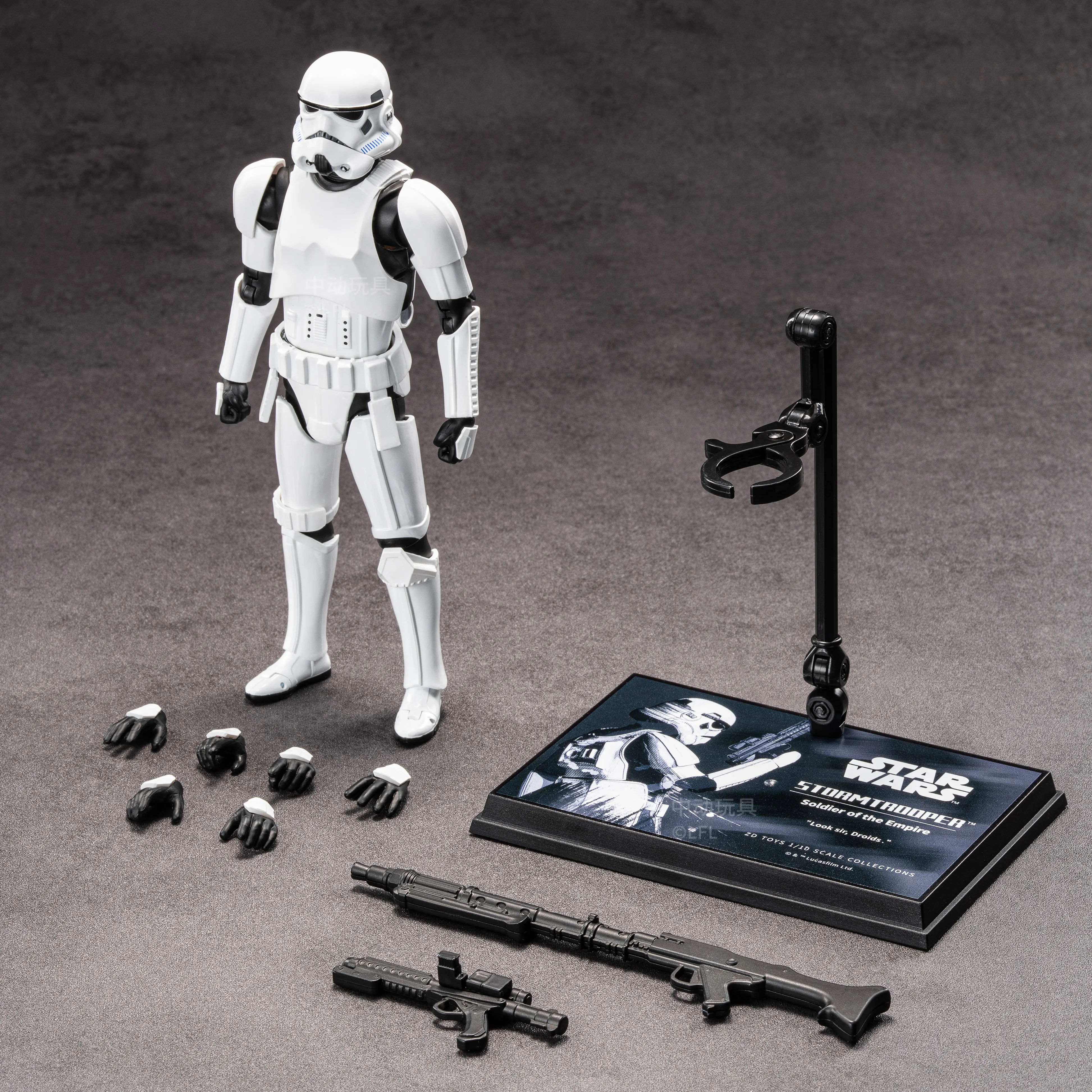 

ZD 1/10 Darth Vader Stormtrooper Mandalorian Din Djarin Grogu Luke Skywalker Anime Action Figure Toy Model Desktop Decoration