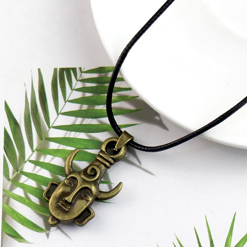 Supernatural Dean Leather Rope Coppery Pendant Chain Necklace for Women Men Winchester Jensen Ackles Amulet Vintage Jewelry Goth view 4
