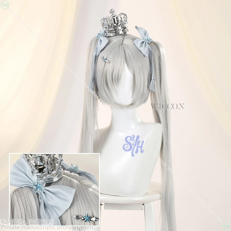 NIKKE آلهة النصر Xinderela تأثيري حلي الأميرة رمادي خارج على الكتف ثوب مسائي لوليتا هالوين