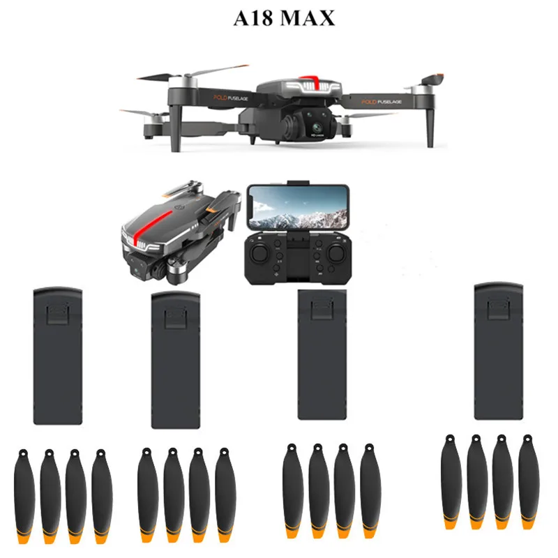 

A18 MAX Remote Control RC Drone Spare Parts 3.7V 2000MAH Battery/Propeller/USB A18 MAX RC Dron Parts A18 RC Drone Battery Blades