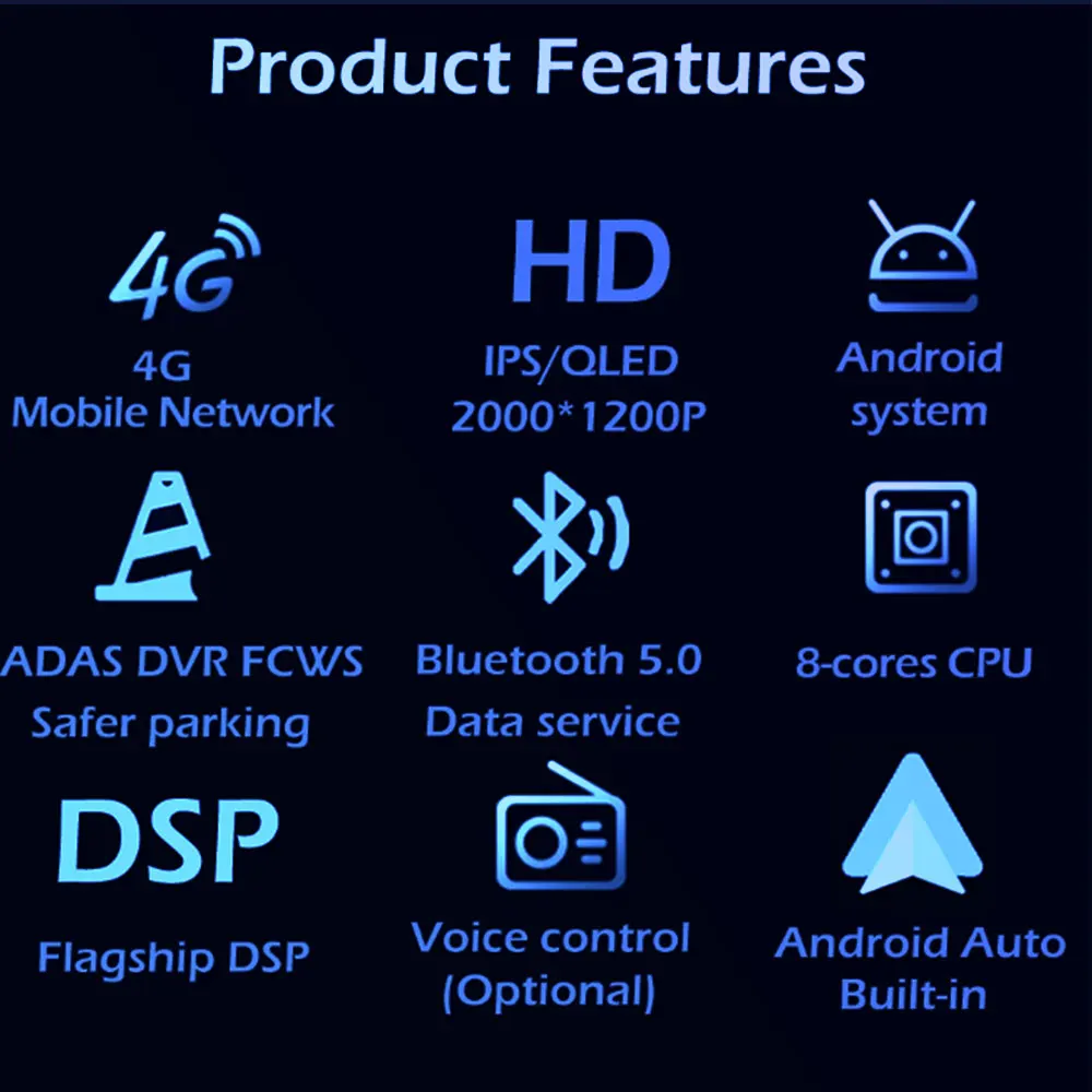 Androidカーラジオ,5G,wifi,BT,2DINなし,DVD, GPS, CPU,マルチメディアプレーヤー,プジョー108,トヨタアイゴB40 2014-2021用