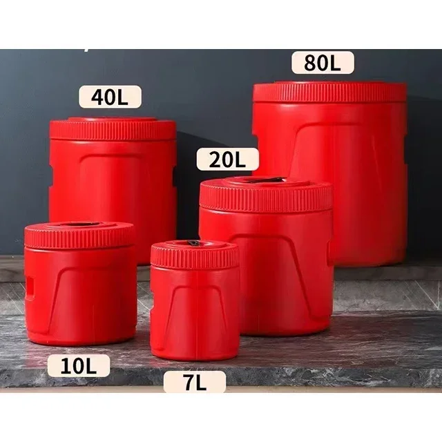 Large Capacity Double Insulated Cooler Box Portable Picnic Ice Bucket & Food Warmer Casserole