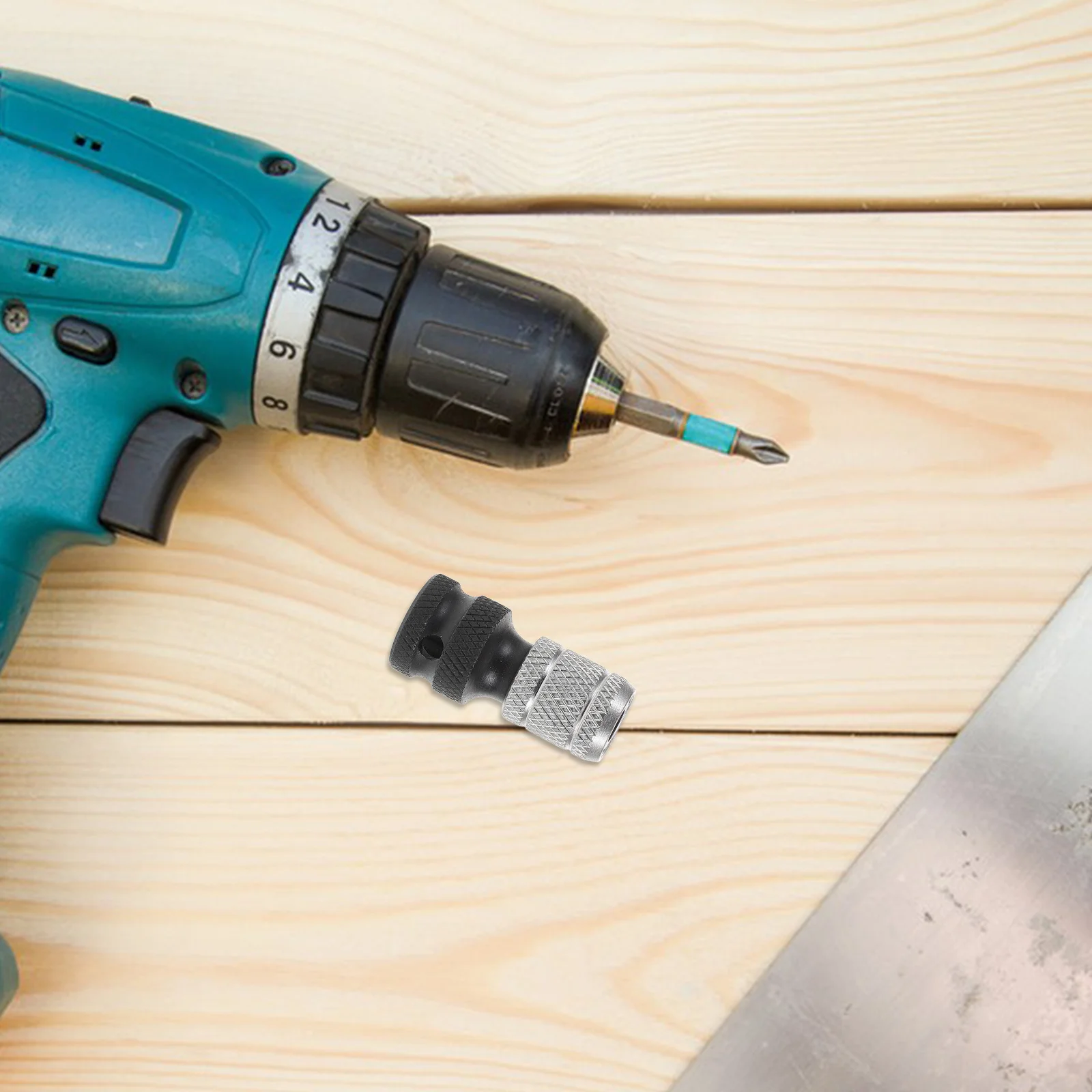 

Drill Socket Adapter 6.35mm Chrome Vanadium Steel Impact Wrench Adapter Telescopic Extension Socket Holder for Impact Driver