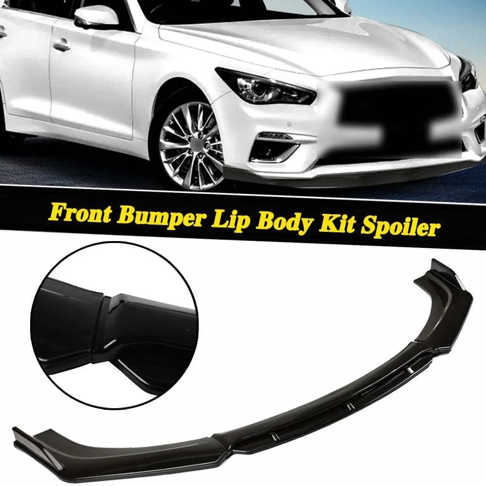 

For BMW F30 F35 2016-2019 Front Bumper Lip Body Kit Spoiler Splitter Gloss Black United States