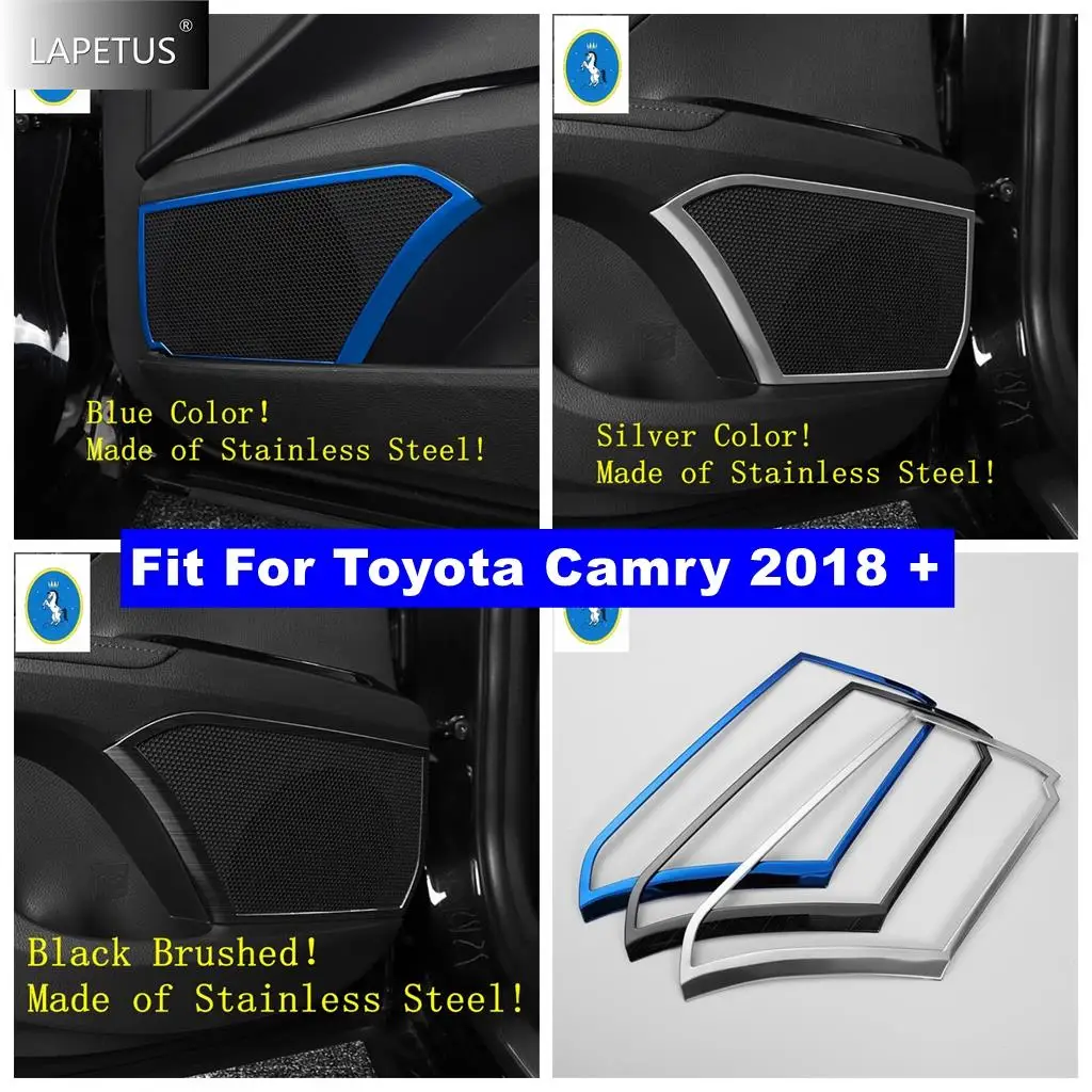 

Inner Door Speaker Audio Sound Loudspeaker Decoration Frame Cover Trim For Toyota Camry 2018 - 2023 Auto Accessories Interior