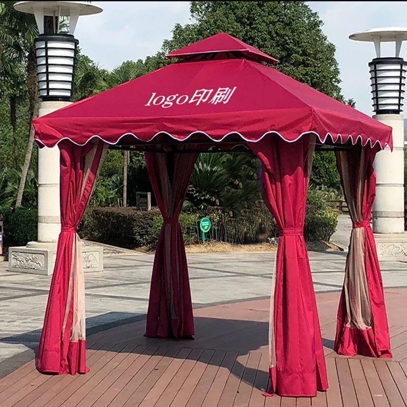 Outdoor awning canopy courtyard car outdoor advertising campaign stalls four-legged pavilion large Roman tent umbrella