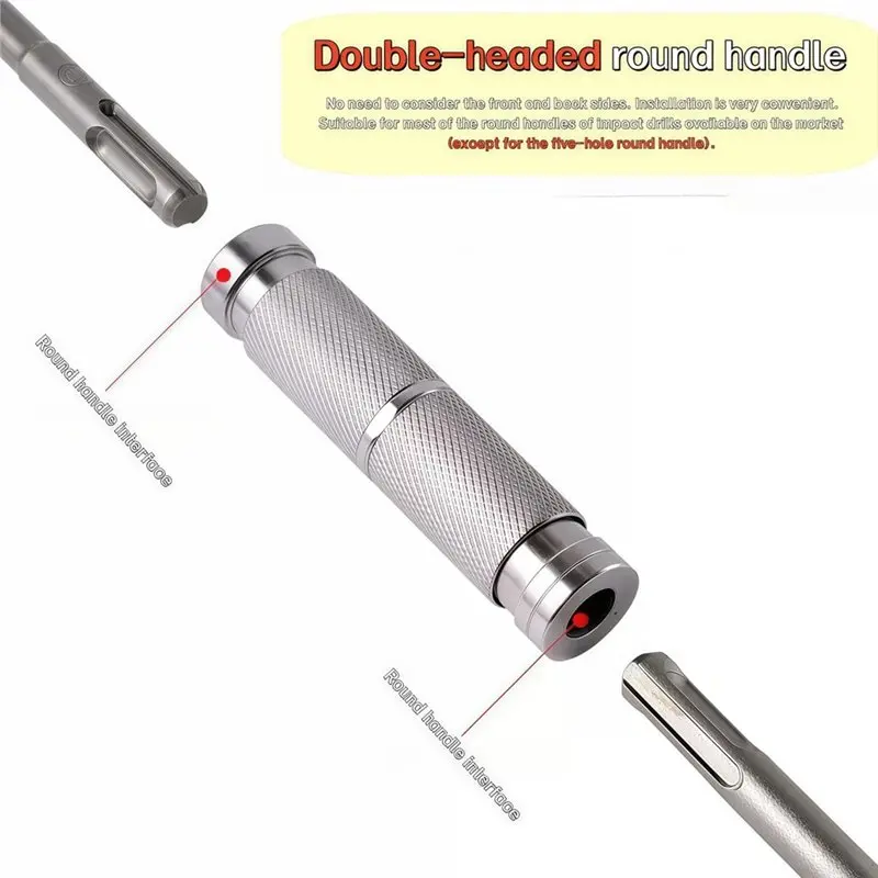 ABLN-3Pcs SDS Plus Extension Rod 15Cm 20Cm 26Cm Quick Release Adapter For Rotary Hammer Drill Screwdriver