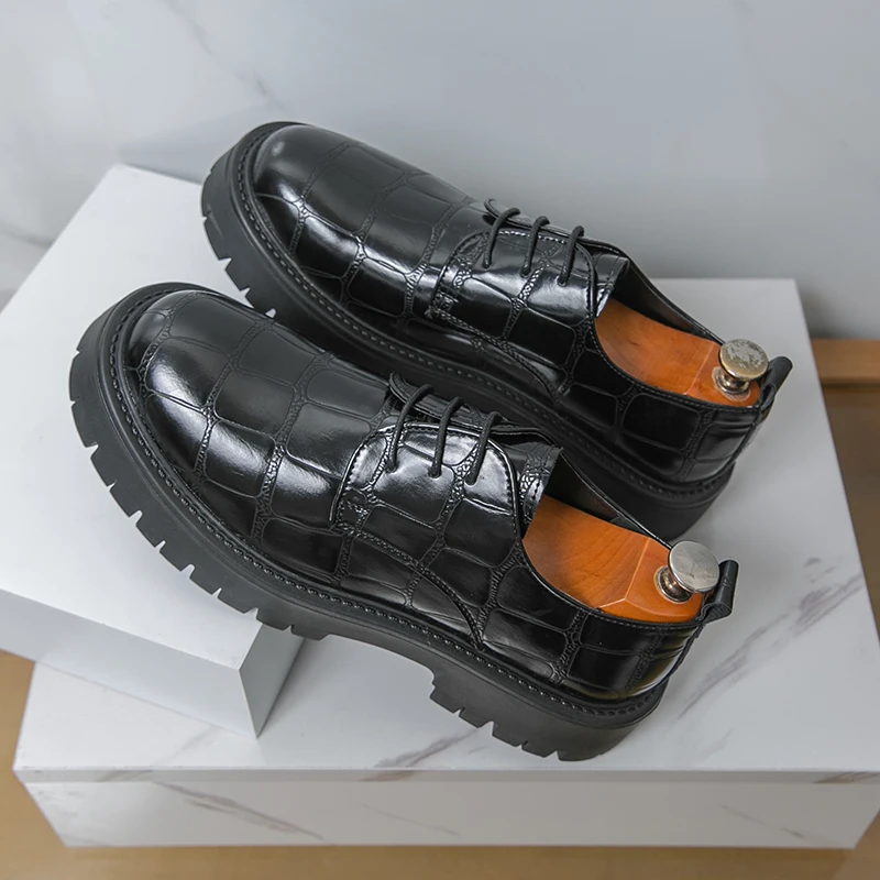 

Men's leather shoes, thick soled, casual, business, formal, workwear, outdoor, wedding, leisure, sports, leather shoes