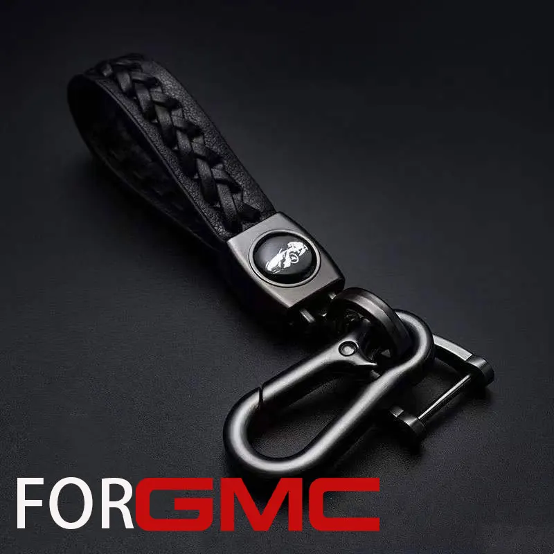 

Креативная кожаная веревка с пряжкой в форме подковы для gmc, брелок для ключей, нейтральная модная сумка, подвеска, детали для автомобильных ключей, аксессуары