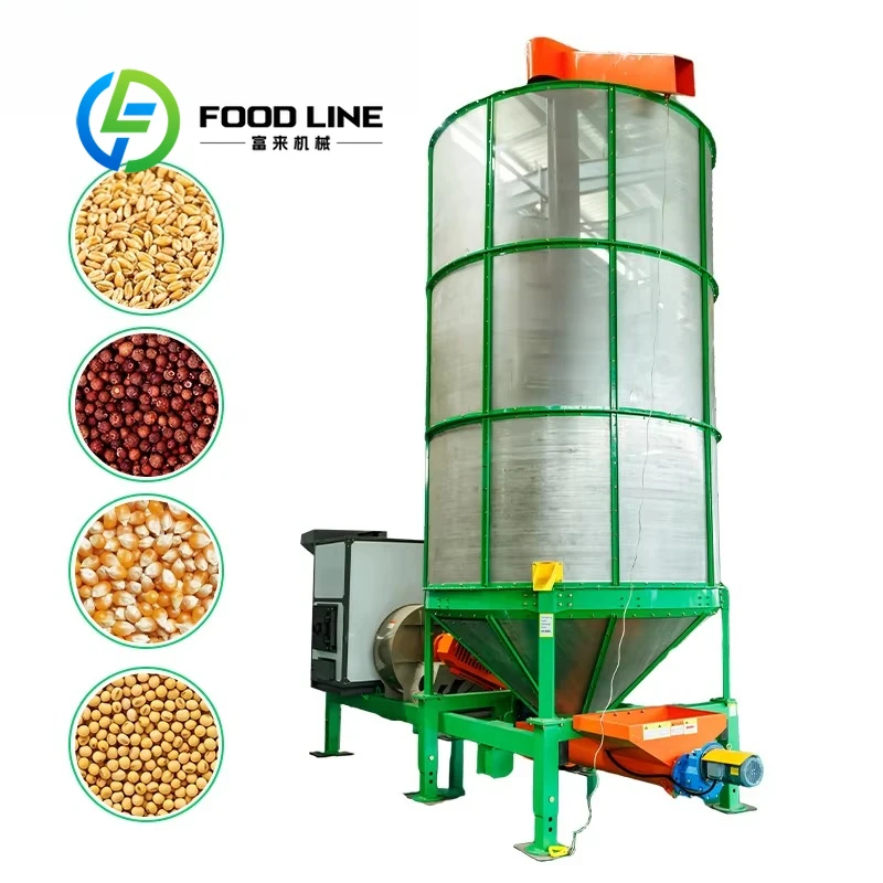 Vertical Grain Drying Machine Layer By Layer Slow Drying Process Keep Original Grain Color Taste And Edible Quality