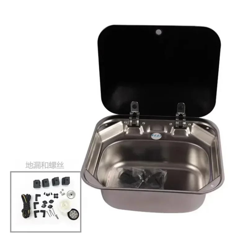 Covered basin, RV modification accessories, folding faucet, flip type sink, washbasin, vegetable basin