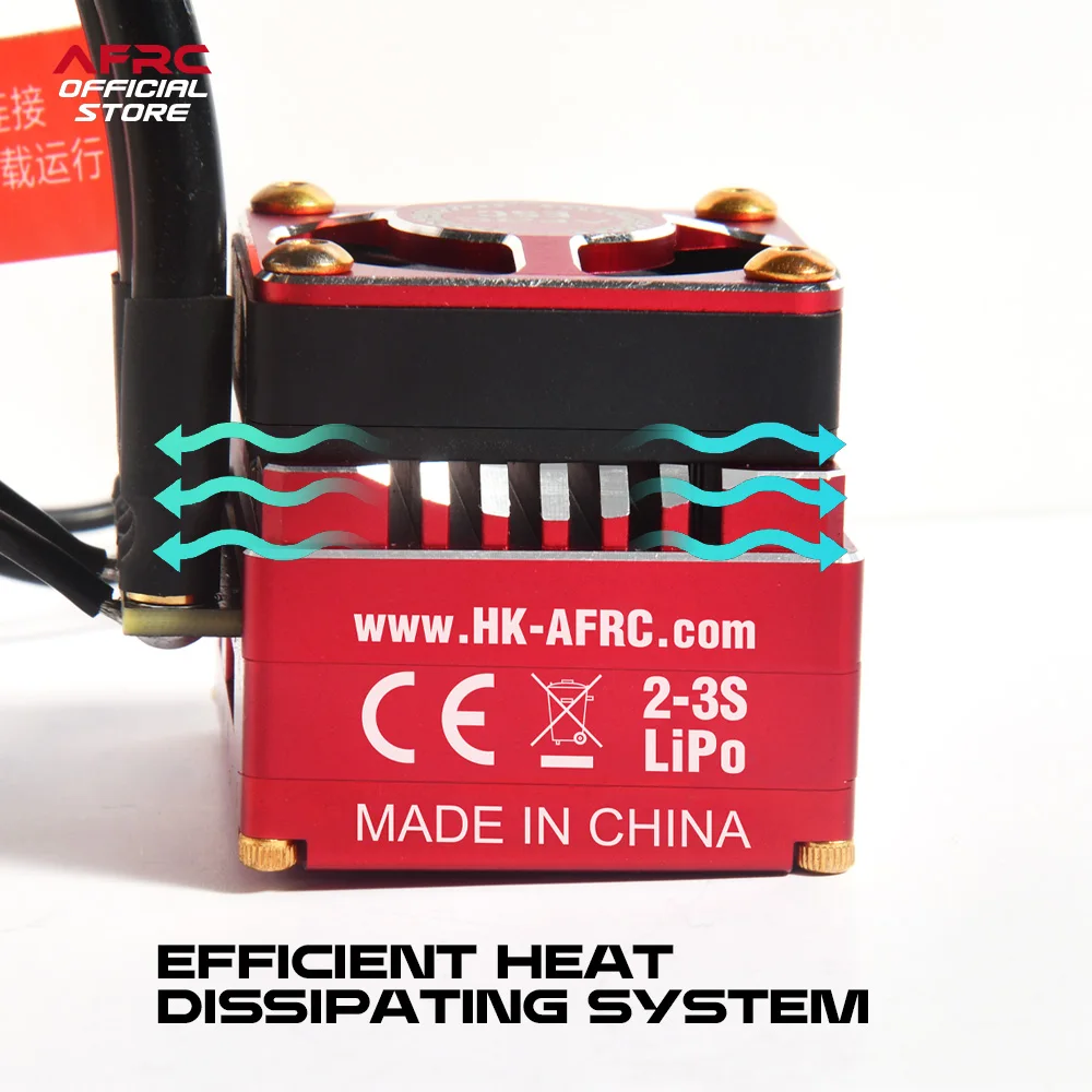 AFRC-SE120A PRO Programmable Sensored Brushless ESC For 1/10th Touring Car & Buggy Racing, 1/10th Drift, F1, Rally Upgrading