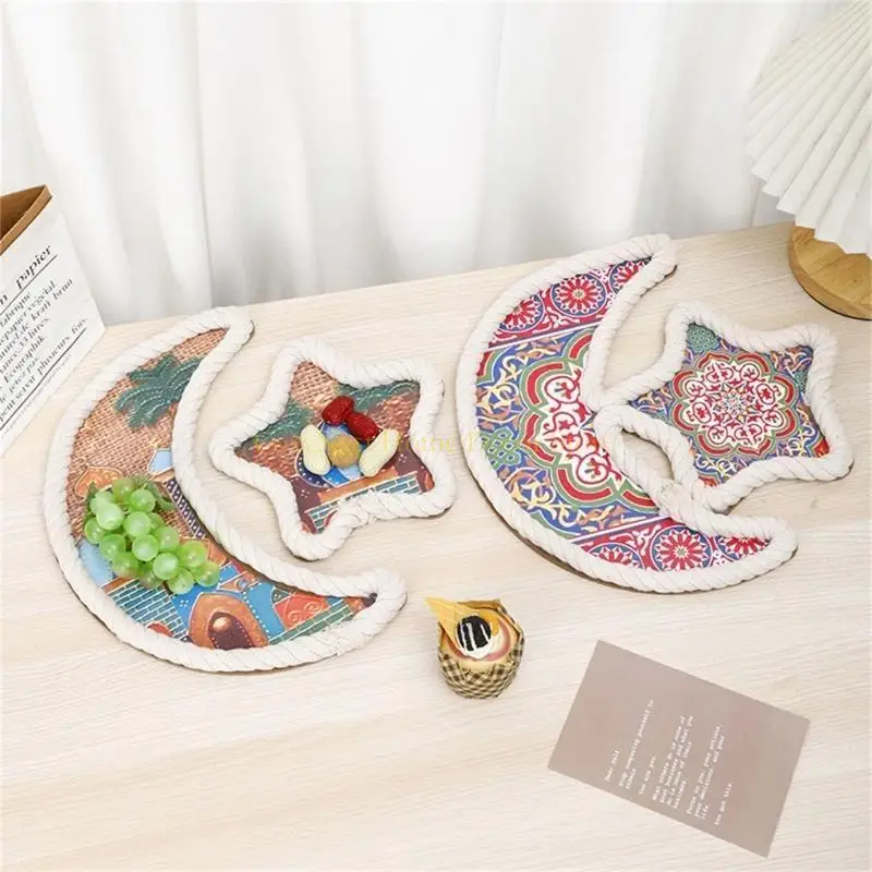 92 sofisticato Eid Mubarak Accento dei vassoi in legno per i decori e i regali Ramadans