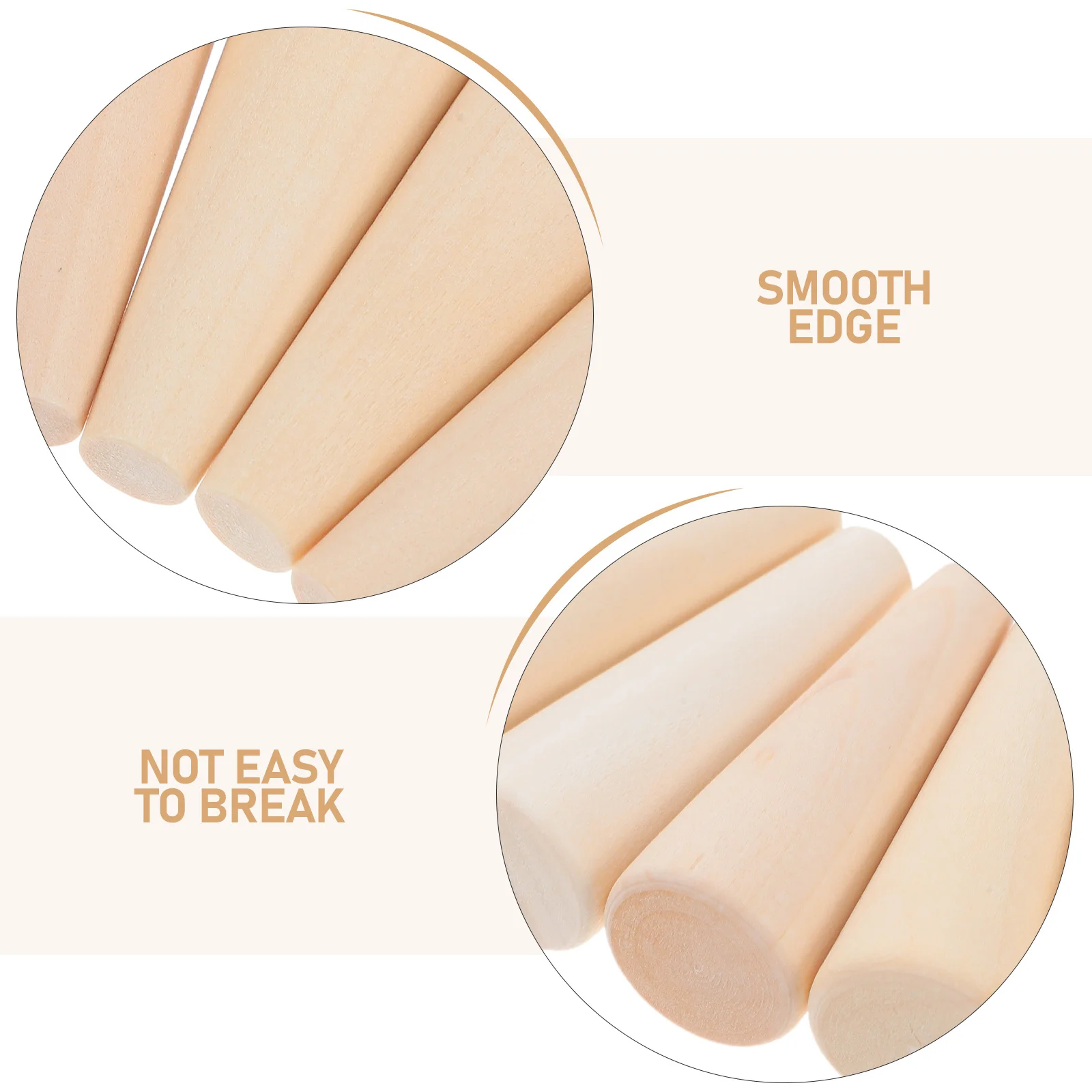 20 قطعة من الخشب الطبيعي المخروط الدائري حامل عرض المجوهرات منظم الحد الأدنى على شكل مخروطي حامل لديكور متجر المنزل بنفسك #6