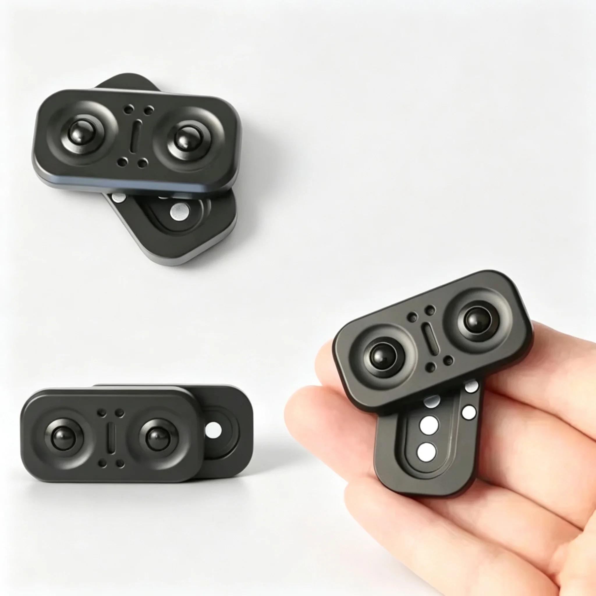 New Metal Owl Magnetic Slider Fidget Rotator - Manual Restless EDC Fidget Toy Office Desk Toy Adult Gift