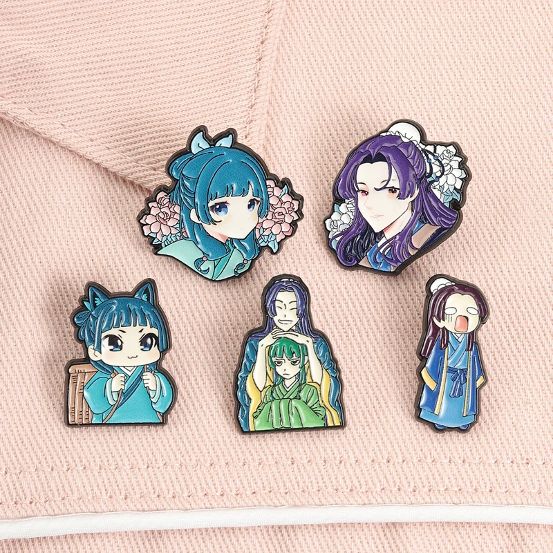 Maomao Light Novel Brosche Emaille-Pins – Süße japanische Anime-Cartoon-Charakter-Broschen, Anstecknadeln, Schmuckgeschenk für Fans und Freunde – Detail 7