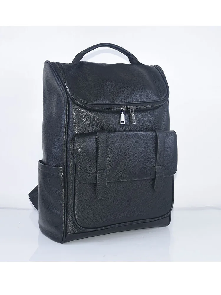 

Кожаная сумка для ноутбука Busin Ciphe, большая сумка для ноутбука, женская сумка с двойным плечом, простой дизайн, верхний слой из воловьей кожи