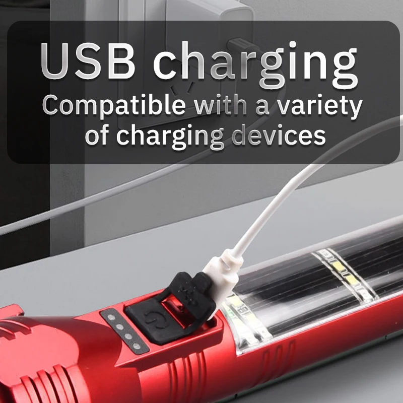 Linterna multifuncional para coche, martillo de seguridad, luz Flash de autodefensa de emergencia