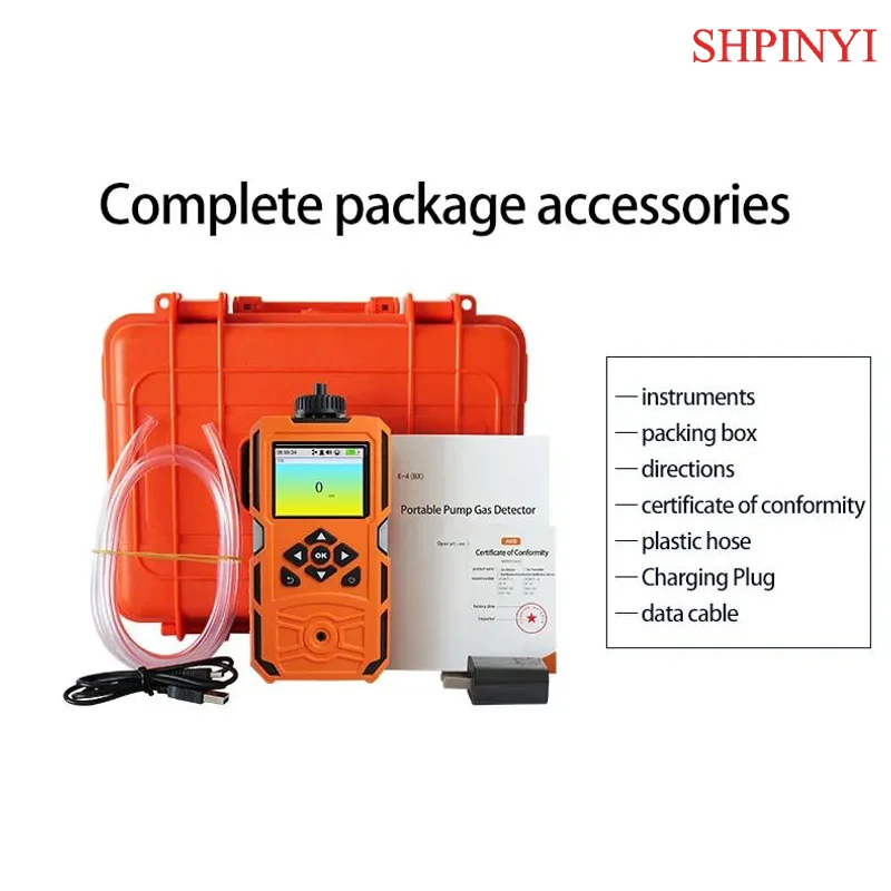 Aikesi X-4(BXVOC) Multigasdetector met ingebouwde pomp Draagbare VOC-analyzers met enkel gas PID-sensor