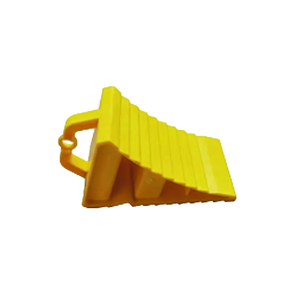 High Quality Anti-slip Wheel Chock Wedges Yellow Wheel Alignment Block Multipurpose Car Stopper